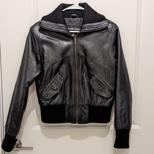 Real Leather bomber jacket